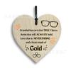 Colgante de madera con estilo Love, 1 unidad