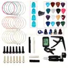 Amazon Más Vendido Set de Accesorios para Guitarra Cuerdas de Guitarra Púa Cejilla Herramienta de Cambio de Cuerdas Tres en Uno Combinación