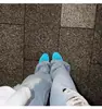 Sapatilhas ballet estilo francês super macias de pele de carneiro com laço elegante para mulheres, rasas, sapatos bonitos tipo rolinho de ovo, bico redondo, sapatos de encaixe rasos