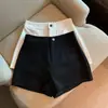 Calça casual preguiçosa da moda feminina marca tendência popular ins cintura natural elegante estilo Hong Kong shorts novos da moda