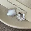 Pendientes de Plata de Ley S925 Flor Cepillada para Mujer, Diseño de Nicho con un Toque de Alta Gama, Estilo Ins Minimalista