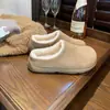 2026 Zapatos Birkenstock Invierno Más Terciopelo Suave Grueso Piel Zapatos Invierno Ropa para Exteriores Cálido Slip-on Aumentador de Altura Zapatos de Algodón Mujer