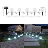 Luminária Esférica para Gramado Cinco em Um Alimentada por Energia Solar para Uso Externo, Adequada para Jardins Residenciais, Vilas, Iluminação de Ambiente Paisagística Resistente à Chuva