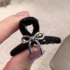 Pinza para el Cabello de Princesa para Mujer Metal Lazo Flequillo Pinza Delantera para Cabello Pequeña Pinza para el Cabello 2024 Nueva Pinza Tiburón para el Cabello con Arco