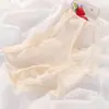 Bragas de Encaje Personalizadas para Niñas, Estilo Sencillo y Fresco, Bragas de Malla Hueca Triángulo Sexy Japonesas, Tiro Bajo con Entrepierna de Algodón Puro