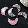 Piedra Natural Cristal Ágata 3cm Adornos de Luna Piedra Creciente Mineral de Amoy Accesorios DIY Accesorios Productos Semiacabados