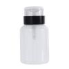 Suprimentos para Manicure Frasco Vazio Press com Trava Frasco Press Frasco Succionador para Manicure Tampa Preta com Trava Frasco Vazio Sem Palavras 200ml Atacado
