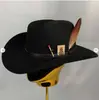 Amazon Lazada Sombrero de Cowboy de Lana Transfronterizo Sombrero de Caballero Sombrero Jazz para Hombre Sombrero Popular de Otoño e Invierno Europeo y Americano