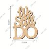 Decoración con letras en inglés, artesanías de madera, escena de festival, accesorios de decoración láser, productos de madera tallados, colgante pequeño