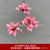 3 Flores de Lirio Simulación 3D Pequeño Libro Rojo Mismo recomendar Boda Decoración de Boda Flor Ventana Fotografía Paisaje