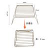 Práctica Parrilla de Barbacoa Plegable Estante de Cocina Multifunción Soporte para Estufa de Acero Inoxidable Parrilla de Barbacoa Rejilla de Malla Estante para Ollas de Camping