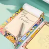 Portapapeles desmontable Xiaoxin A5 con páginas de colores de dibujos animados, bloc de notas portátil, bloc para escribir registros de reuniones