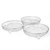 Rejilla deshidratadora de acero inoxidable de 3 capas, rejilla para freidora de aire, red para barbacoa, accesorios para freidora, red para cocinar al vapor de frutas y verduras