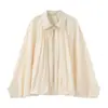 Jaqueta Corta-Vento Feminina Outono Fofa Estilo Europeu Americano Plissada Comércio Exterior Outerwear Estilo Europeu Americano