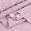 Tecido jacquard de diamante vertical 280g TC poliéster malha padrão ondulado malha de cabos pequenos para moda e roupas infantis