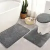 Tapete de porta jacquard de algodão transfronteiriço tapete de banho antiderrapante conjunto de tapetes tapete de entrada de banheiro absorvente para os pés