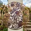 Colgantes y adornos de decoración de pared de hierro forjado transfronterizos, artesanías de metal, venta directa del fabricante, siluetas cortadas con láser y pintadas con UV