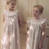Vestido Infantil Jinrui 2026 Primavera y Verano Lou Nuevo Estilo Sin Mangas Algodón Lavado Algodón Tencel Vestido para Niñas Vestido Blanco Pequeño