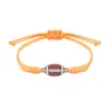 Pulseiras Populares Artesanais Tecidas de Liga Metálica Transfronteiriças para Baseball, Futebol, Basquete e Vôlei, Direto da Fábrica de Origem, em Estoque