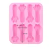 En stock al por mayor molde de galleta de pata de gato de 8 piezas molde de yeso para aromaterapia molde de silicona para chocolate mordedor de bebé trabajador