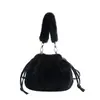 Bolsa de Pelúcia Moda Outono 2025 Nova Bolsa Feminina Versátil Saco Saco Transversal Único Ombro Bolsa de Axila Bolsa Tendência