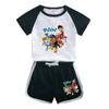 Wo roupas infantis terno infantil 2022 roupas de verão New Men and women's short-sleeved shorts fashion two-piece tide