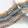 Colgante de Cristal Flor de Ciruelo de Cuatro Esquinas Agujero Vidrio Vidrio 8mm Color Mágico Accesorios para Joyería DIY Aretes Accesorios para Pulseras