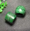 Precio de Fábrica Liquidación Verde Completo Verde Seco Anillo de Jade Color Jade Anillo Retro Talla Grande Jade Malayo Anillo de Jade Mayoreo