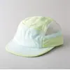 Gorra de béisbol de ala corta de secado rápido en color de contraste dopamina, nueva para primavera y verano, moda, ligera, transpirable, casual, versátil, sombrero de pico de pato