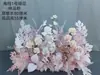 Flor de Casamento Criativa Flor Rosa de Casamento Fileira de Flores Arranjo de Flores de Chão Salão de Casamento Decoração de Arte Floral Pronta