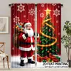 Cortinas de Natal mais vendidas na Amazon TEMU transfronteiriças, decorações de Papai Noel e coberturas festivas para janelas