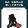 Botas de Moda Impermeables de Charol con Punta Redonda, Suela Suave Cómoda, de Media Pantorrilla, con Tacón Grueso, Forro de Peluche, Cierre Frontal de Cordones y Botas Ajustadas Elásticas