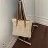 Bolsa de Playa para Vacaciones de Verano en la Costa Bolsa Grande de Paja Tejida para Mujer 2026 Nueva Versátil Casual Bolso de Hombro/Axila