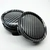 Calota integrada T75 fibra de carbono imitação diâmetro 74MM capa central fibra de carbono xadrez preto capa de cubo de roda capa de sistema de cor nova