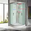 Cabina de Ducha Semicircular, Cabina de Ducha, Baño con Separación Húmeda y Seca con Base, Baño Impermeable, Baño de Casa Nueva