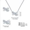 Aretes Collar Set Cobre Perla Brillante Moño No se Desvanece para Mujer Lujo Ligero Gama Alta Joyería al por Mayor Transfronteriza