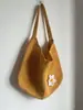Bolso de punto rojo estilo coreano para salidas festivas, bolso de hombro de punto casual para la playa del verano 2026