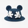 Sombrero de Lavabo para Bebé Niño y Niña de 2 Años Dibujo Animado Mickey Tomados de la Mano Orejas Grandes Sombrero de Pescador para Niños Sombrero Casual de Primavera y Otoño