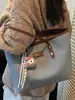2025 Nova Moda Outono Bolsa Feminina Colorida Contrastante de Um Ombro Bolsa Tote para o Trabalho Bolsa de Mão Simples e Estilosa Bolsa Grande