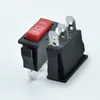 Interruptor Kcd3 Forma de Barco 3 Pines 3 Velocidades 1011 Rojo Cuchilla Única Doble Tiro Interruptor Multifunción Olla Eléctrica Caliente