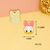 Pendientes de Mickey y Minnie Avatar, accesorios de aleación con diseño de dibujos animados de bricolaje, con gotas de aceite y diseño de pato Donald, accesorios para el cabello, colgantes.