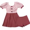 Roupa de Banho Conservadora para Crianças de Meia-Idade e Grandes Conjunto de Roupa de Banho Esportiva Fresca Estilo Ins Menina Crianças Dividida Profissional Natação