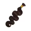 Peluca de Cabello Humano Real, Trenzas Boho, Cabello Humano Onda Corporal, Cabello para Peluca de Exportación