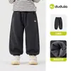 Pantalones Casuales Infantiles Dudu, Pantalones Deportivos para Niños de Primavera y Otoño, Pantalones Largos de Otoño Holgados para Niñas, Colección de Otoño Infantil, Ropa Infantil de Moda