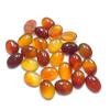 Atacado do Fabricante Venda Quente Transfronteiriça Cabochões de Ágata Vermelha Ovais e em Forma de Gota, Apliques de Contas Vermelhas de Calcedônia para Joias DIY
