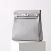Bolsa Togo de Couro Bovino de Primeira Camada Nova Moda Retrô Mochila Versátil de Couro Genuíno para Mulheres