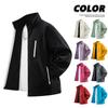 Comercio Exterior Transfronterizo Ocio al Aire Libre Deportes Sudadera Cardigan de Cuello Alto 2025 Hombres Otoño e Invierno Forro Polar con Cremallera Chaqueta
