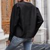 Traje de otoño sexy de comercio exterior para mujer, ropa de moda europea y americana, color sólido, traje pequeño de un botón, chaqueta corta de negocios
