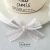 Tecido de Renda Pequeno de Camada Dupla Acessórios de Laço Amarrados à Mão DIY Bolsa Flor para Sapato Acessórios para Chapéu Acessórios para Roupas