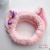 Faixa de cabeça luminosa estrela Delu menina estilo coreano rosto lavagem faixa de cabeça de pelúcia bonito ailingna Beier faixa de cabeça orelhas de coelho faixa de cabelo